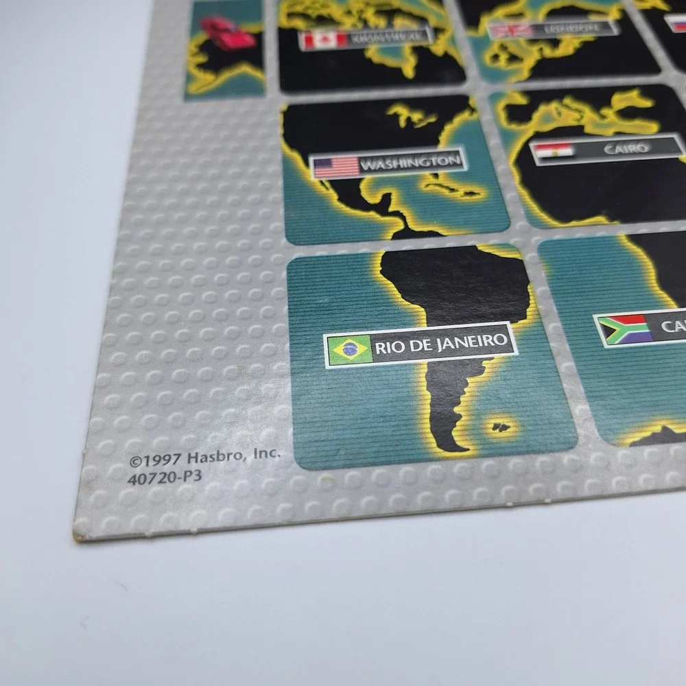Hasbro Pink Spy Web Control Board Game‎ 1997 Vintage Replacement Interactive Map